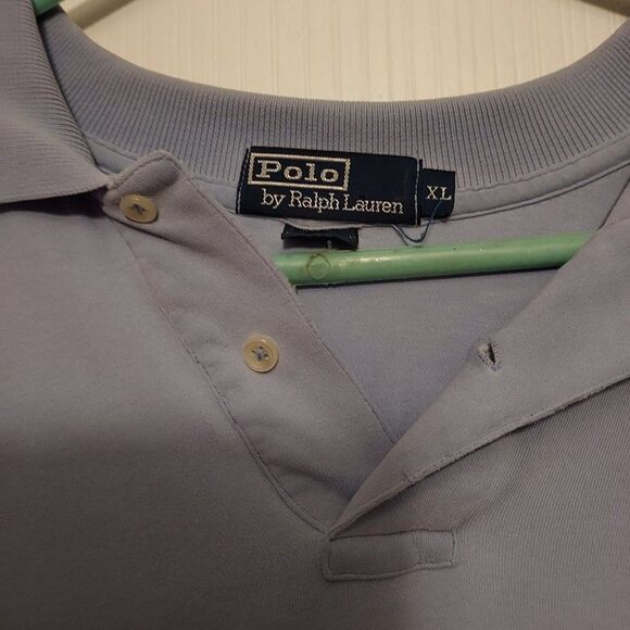 - POLO BY RALPH LOREN XL PIT TO PIT 26 1/2 LENGTH 25 1/2 light blue VGC - Picture 3 of 3